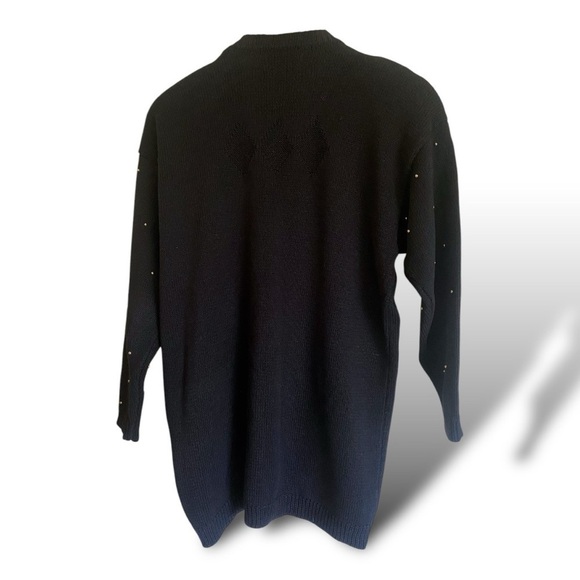 Vintage Marisa Christina Collection Sequin Sweater Cardigan Chic Festive - Picture 12 of 14